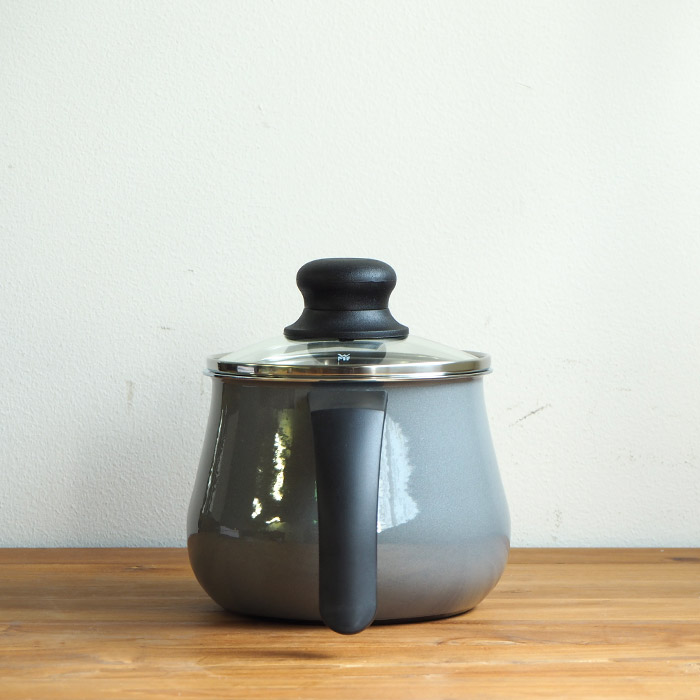 ヴェーエムエフ　フュージョンテック　ミネラル　マルチポット　14cm　蓋付　プラチナム　/　WMF