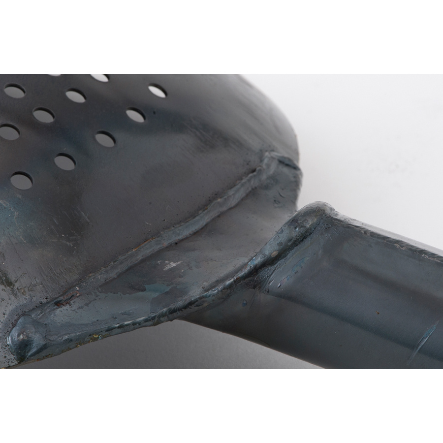 【公式】山田工業所　鉄打出片手鍋　穴明　油こし　ジャーレン　21cm　空焚き済み