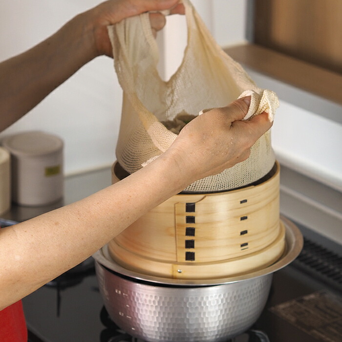 山一　蒸し布　M　40×40cm