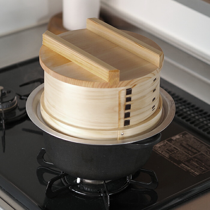 山一　ミニ和せいろ　21cm　身＆蓋セット