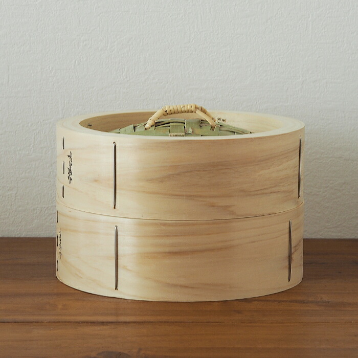 山一　ひのき中華せいろ　のせ蓋　24cm　身＆蓋セット