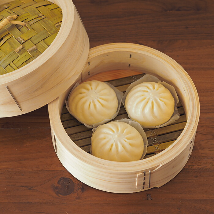 山一　ひのき中華せいろ　のせ蓋　24cm　身＆蓋セット