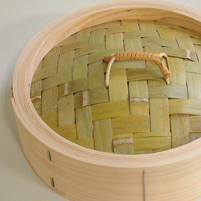 山一　ひのき中華せいろ  のせ蓋　21cm　身＆蓋セット