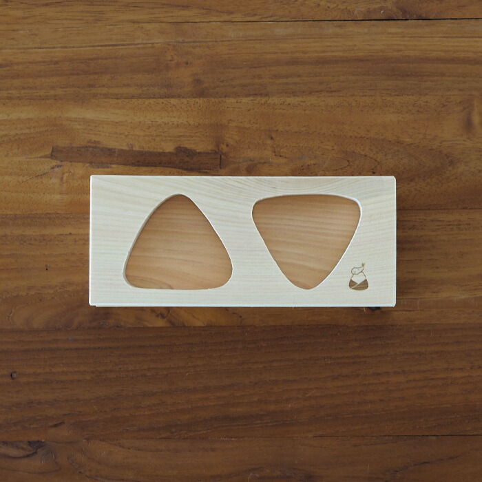 【プロキッチンオリジナル】山一　おにぎり型　ひのき　2穴　小　/　PROKITCHEN