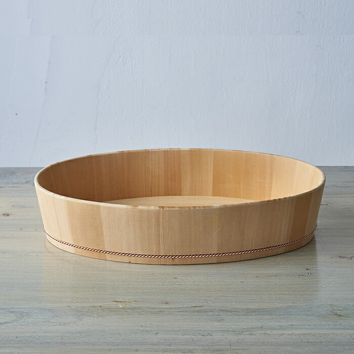 ■山一　楕円の飯台　小　専用蓋付