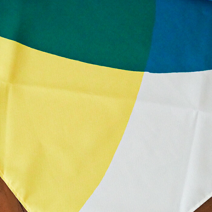 むす美　風呂敷　アクアドロップリサイクル　まる　100cm　ブルー グリーン