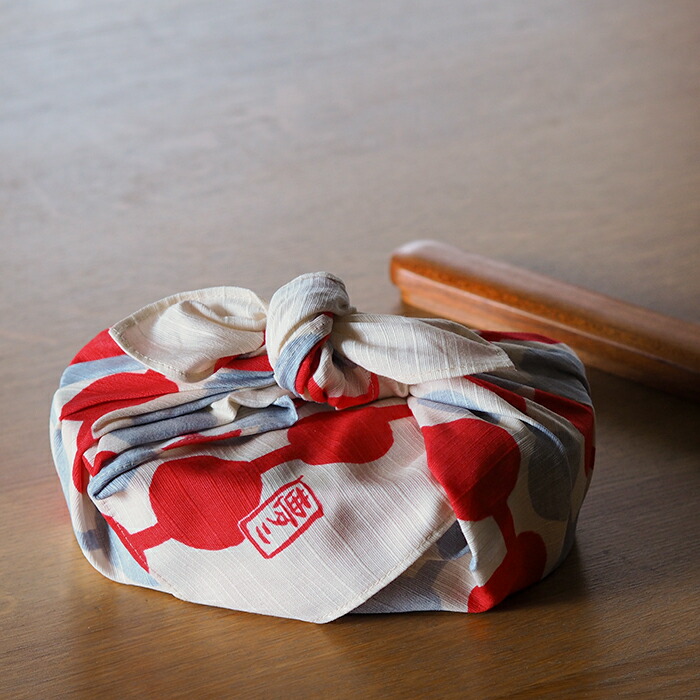 むす美　チーフ　竹久夢二　つなぎだんご　48cm　アカ