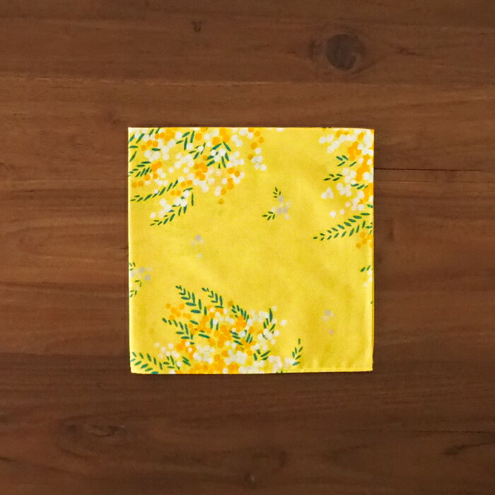 むす美　風呂敷　こはれ　ミモザ　45cm　イエロー