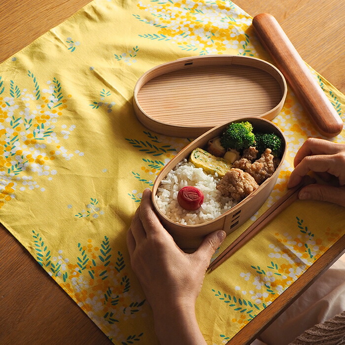 むす美　風呂敷　こはれ　ミモザ　45cm　イエロー