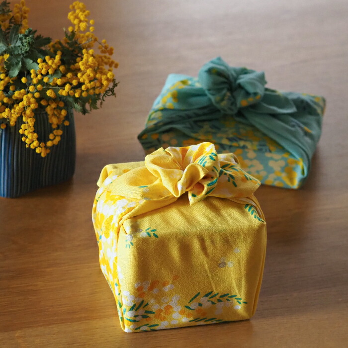むす美　風呂敷　こはれ　ミモザ　45cm　イエロー