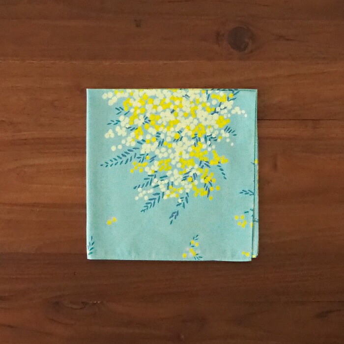 むす美　風呂敷　こはれ　ミモザ　45cm　ミント