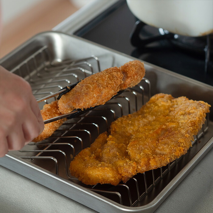 ヨシカワ　油切り名人　波型バットアミ　15取