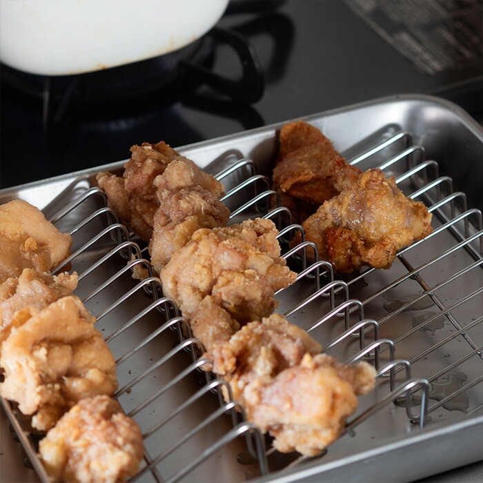 ■ヨシカワ　油切り名人　波型バットアミ＆角バット　15取セット