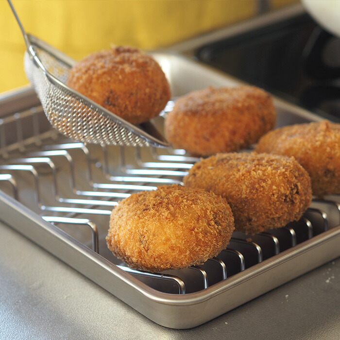 ヨシカワ　油切り名人　波型バットアミ　21取り