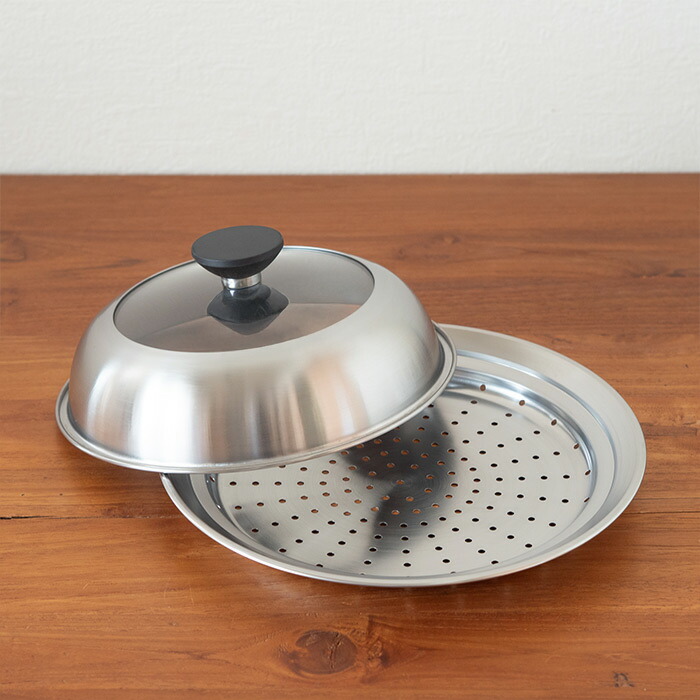 ヨシカワ　見える！フライパン用蒸し器　20～22cm用