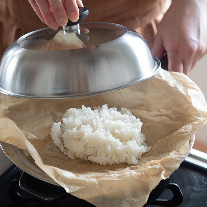 ヨシカワ　見える！フライパン用蒸し器　20～22cm用