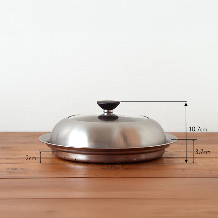 ヨシカワ　見える！フライパン用蒸し器　24～26cm用