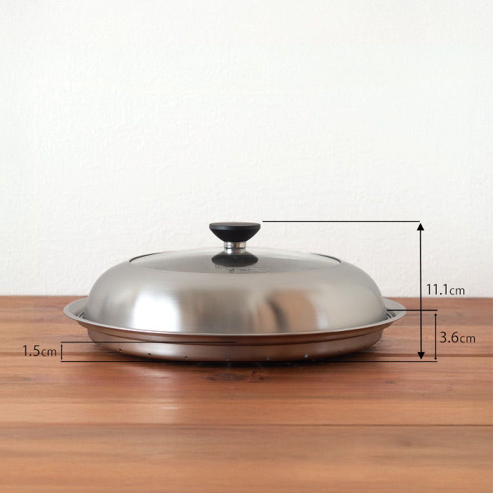 ヨシカワ　見える！フライパン用蒸し器　28～30cm用